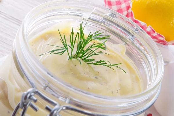 Home-baked mayonnaise — Stock Photo, Image