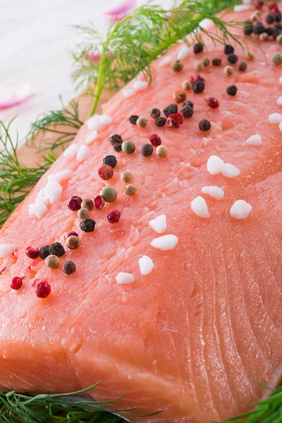 Lachs roh — Stockfoto