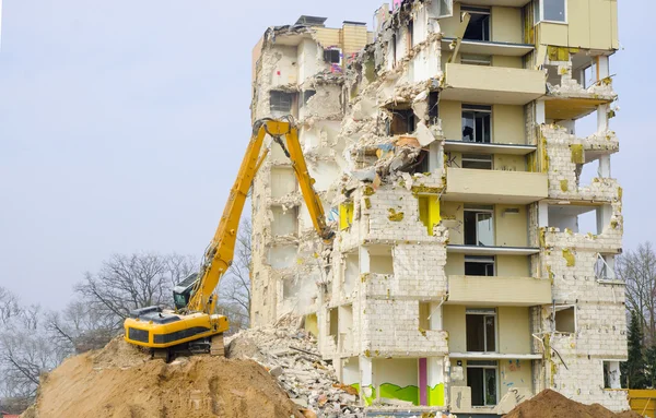 Block of flats demolition — Stock Photo, Image