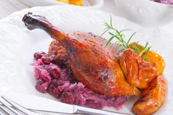 Roasted duck — Stock Photo, Image