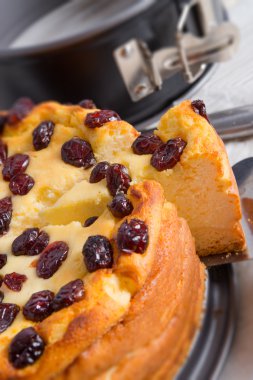 Kızılcık cheesecake - vintage etkisi