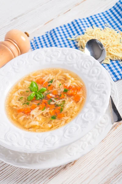 Vegetables noodle soup — Stock Photo, Image
