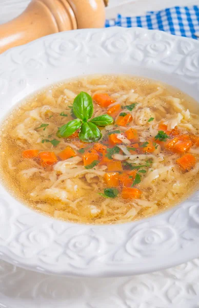 Vegetables noodle soup — Stock Photo, Image