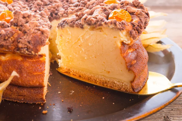 素朴なチーズケーキ — ストック写真