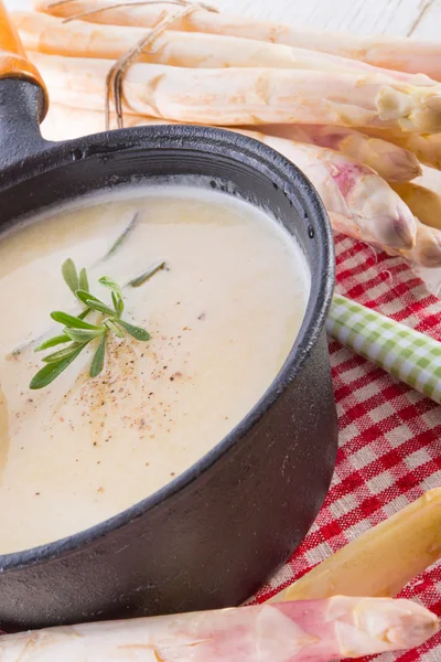 Chřestová polévka — Stock fotografie