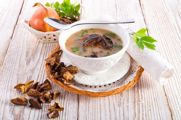 Soupe aux champignons de pierre — Photo