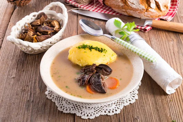 Pilzsuppe — Stockfoto