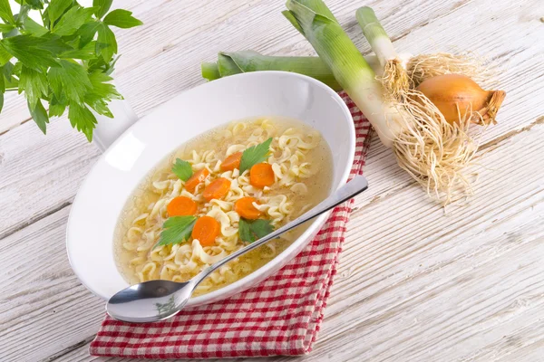 Tésztasaláta leves — Stock Fotó