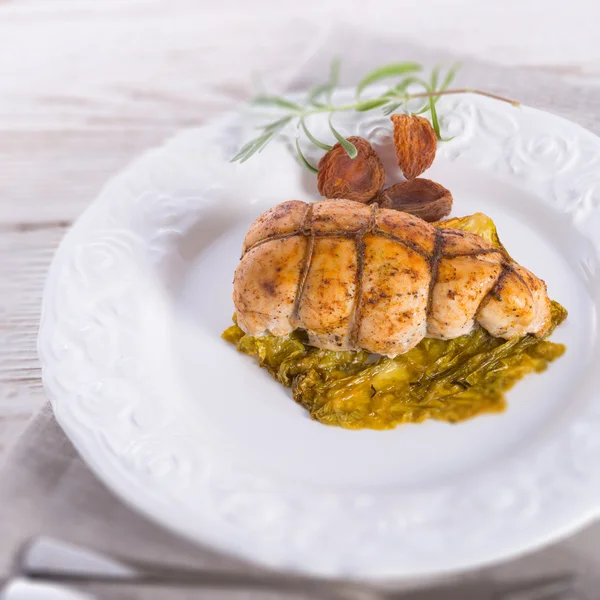 Full chicken's breast — Stock Photo, Image