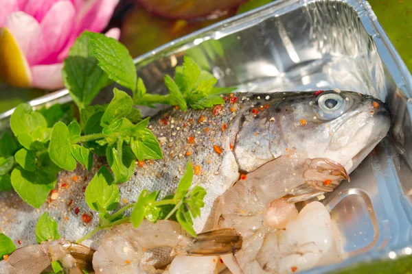 Grilled trout — Stock Photo, Image