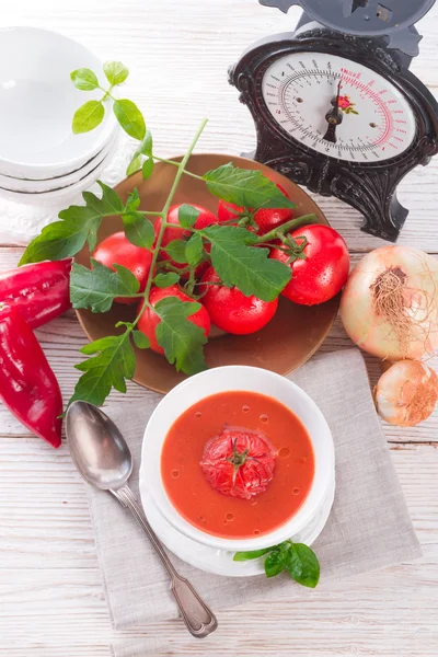 Sopa de tomate — Fotografia de Stock