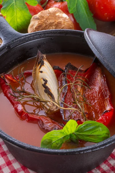 Sopa de tomate — Fotografia de Stock