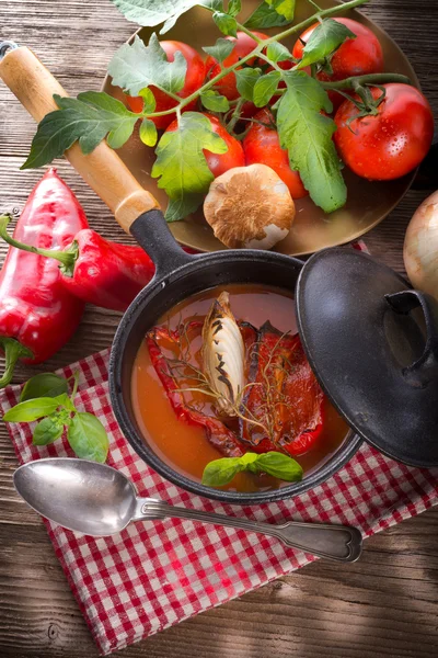 Tomato soup — Stock Photo, Image