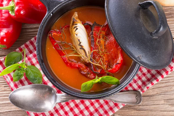 Sopa de tomate — Fotografia de Stock