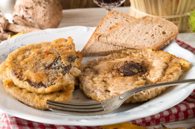 kavrulmuş şemsiye mantar