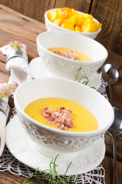 Cream soup of potato — Stock Photo, Image