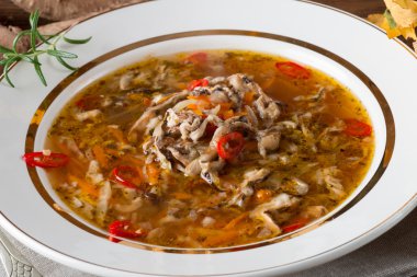 şemsiye mantar çorbası