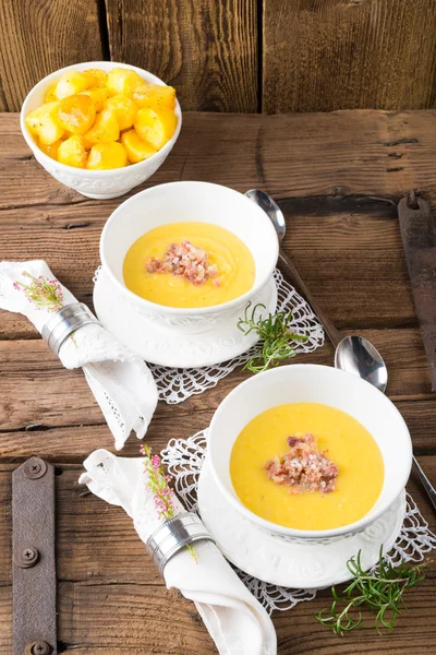 Cream soup of potato — Stock Photo, Image