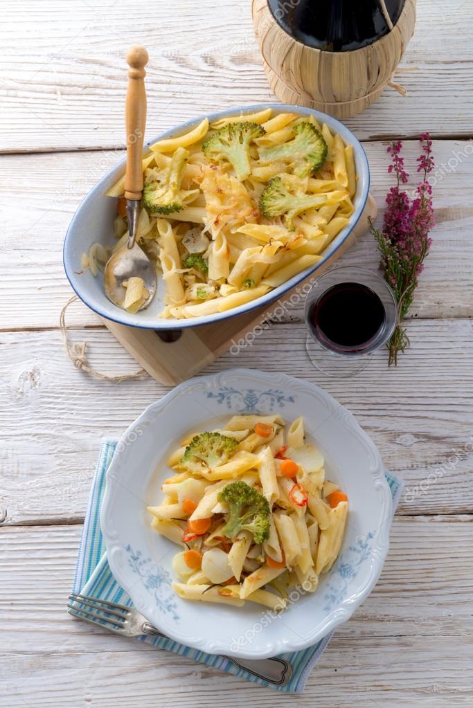 Pasta Casserole with vegetables