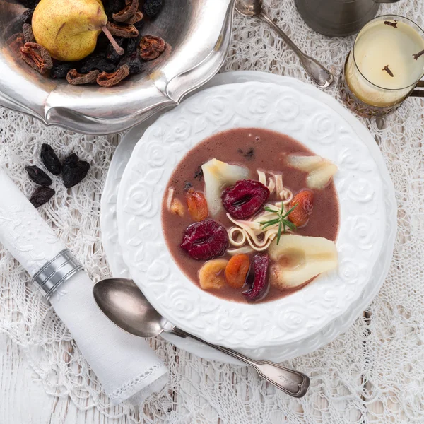 Czernina is a Polish soup — Stock Photo, Image