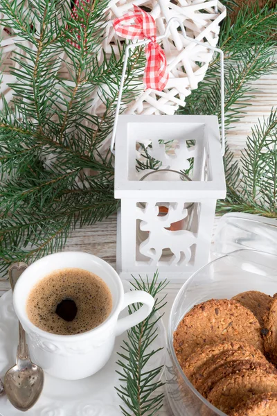 Melk en koekjes voor de Kerstman — Stockfoto