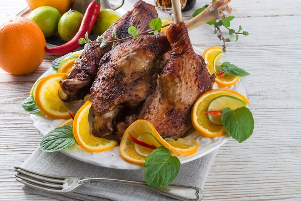 Geese meat for St. Martin's Day — Stock Photo, Image