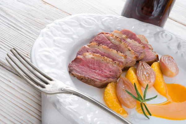 Gänsefleisch zum Martinstag — Stockfoto