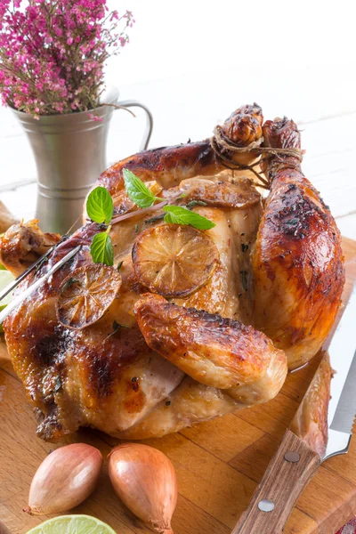 Roasted chickens — Stock Photo, Image