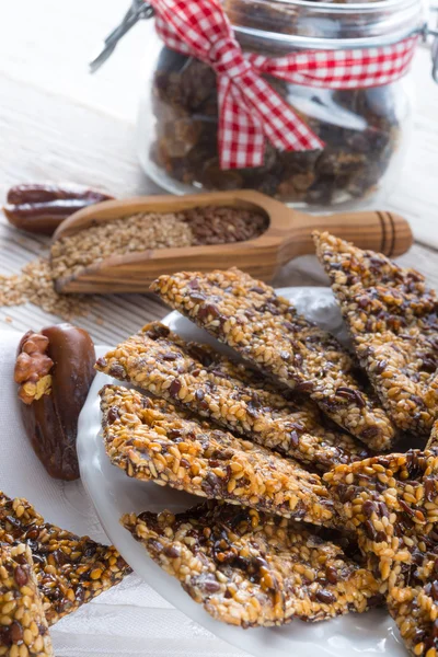 Flax Sesame seed candy — Stock Photo, Image