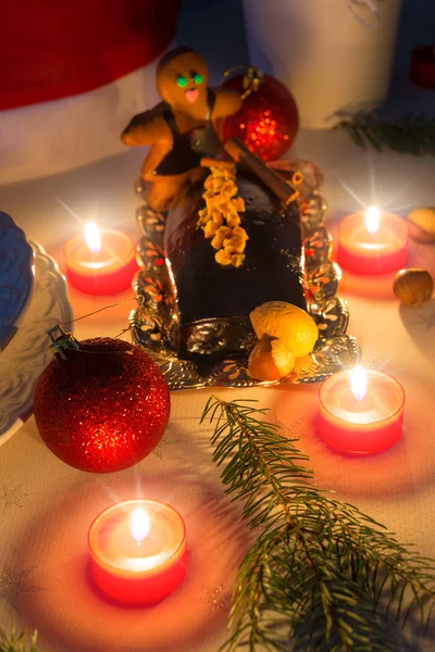 Christmas table deko — Stock Photo, Image