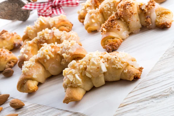 Sweetness Mini almond croissant — Stock Photo, Image