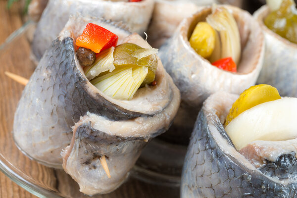 Rollmops - pickled herring fillets
