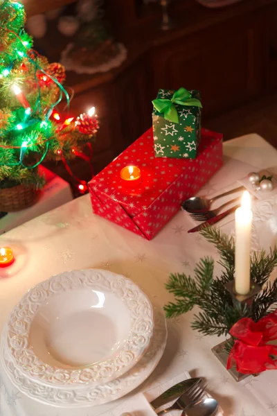 Kersttafel — Stockfoto