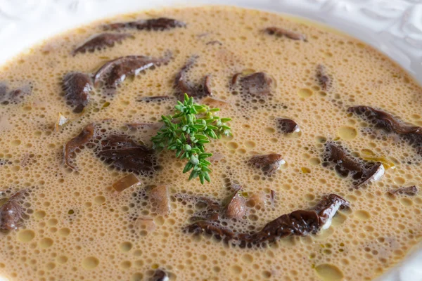 Weihnachtliche Pilzsuppe — Stockfoto