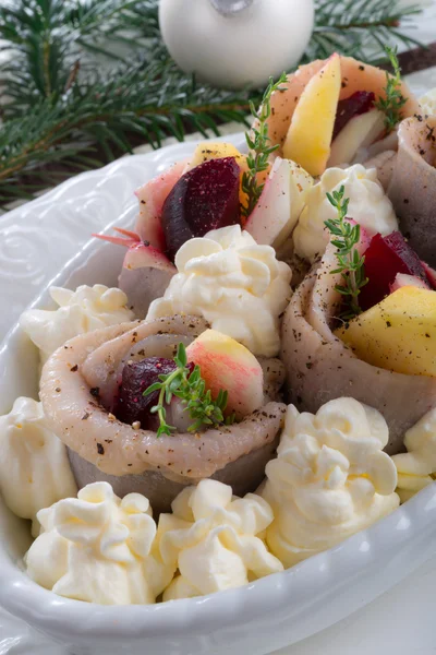 Herring with beets — Stock Photo, Image