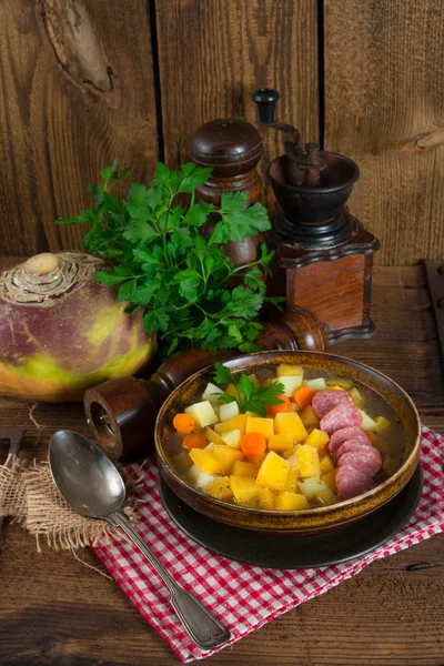 Rutabaga-Suppe — Stockfoto