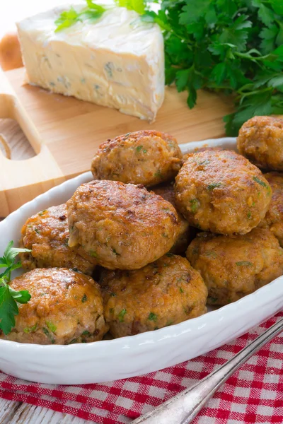 Rissole avec fromage moule et persil — Photo