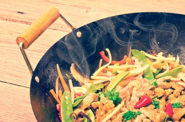 Çin Çin tavası-vintage tarzı