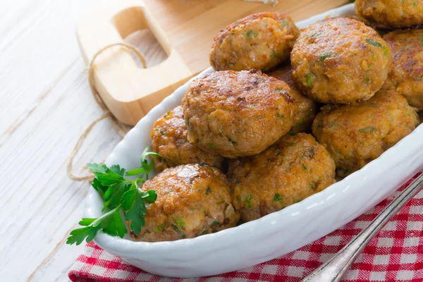 Rissole con formaggio di stampo e prezzemolo — Foto Stock