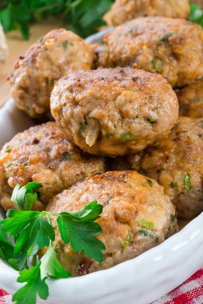 Rissole with mould cheese and parsley — Stock Photo, Image