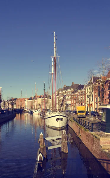 Hafen von Groningen - Jahrgang — Stockfoto