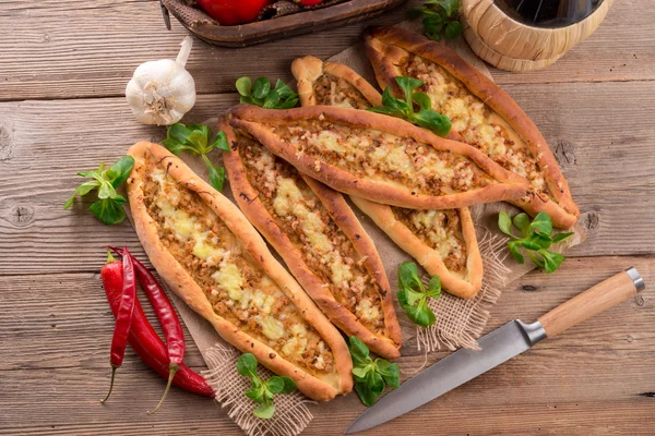 Home-baked pide — Stock Photo, Image