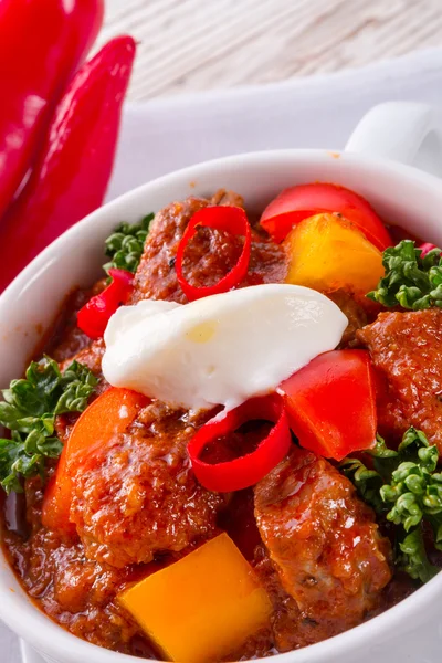 Hungarian goulash — Stock Photo, Image