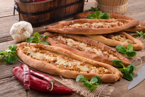 Home-baked pide — Stock Photo, Image