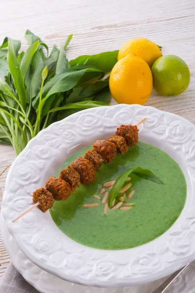 Bärlauchsuppe — Stockfoto