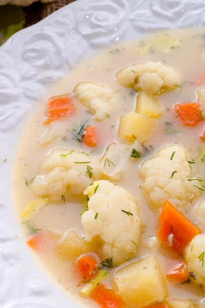 Cauliflower soup — Stock Photo, Image