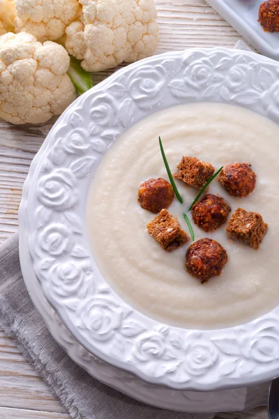 Soupe de crème de chou-fleur — Photo