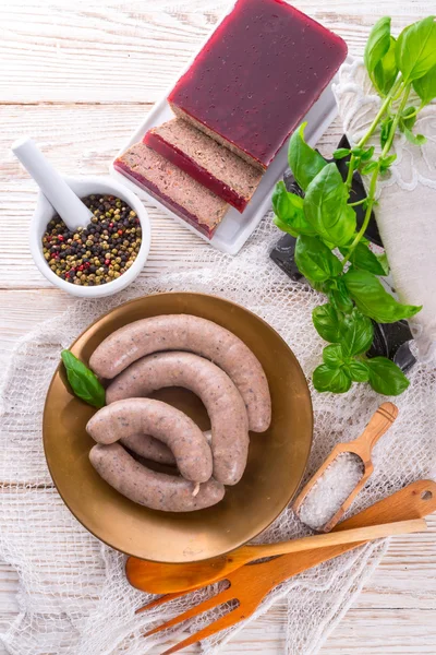 Home-made sausage — Stock Photo, Image