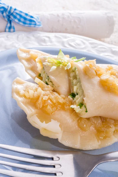野蒜的饺子 — 图库照片