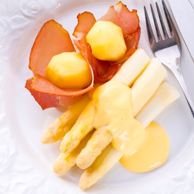 kuşkonmaz hollandaise sosu ile